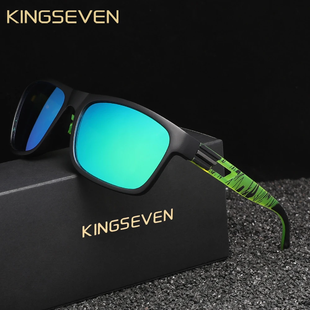 KINGSEVEN mode motif zèbre lunettes de soleil hommes polarisées Anti-UV400 lunettes de protection solaire femmes casual lunettes de conduite en plein air