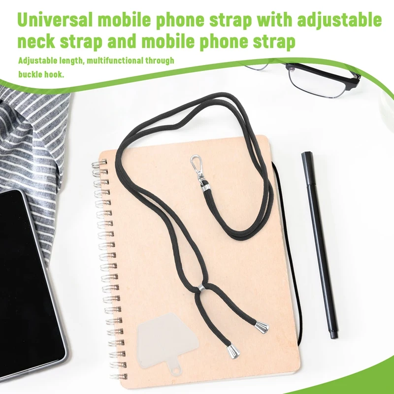 걸이식 휴대폰 랜야드 거치대, 2 개 투명 패치, 범용 휴대폰 랜야드