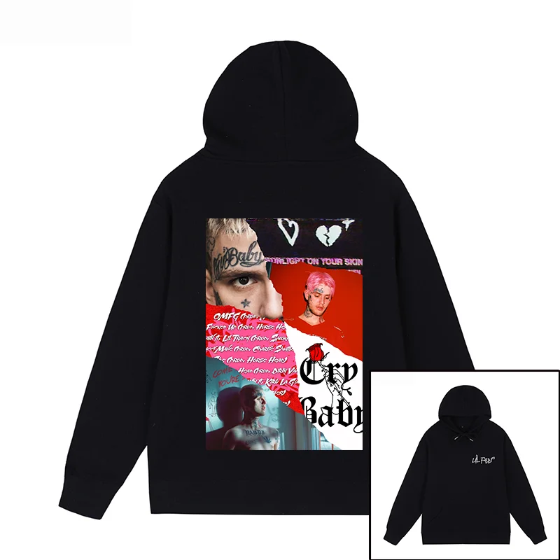 Lil Peep Hip Hop Rap Vintage Hoodies Rapper Fashion Streetwear Sweatshirtsmen women unisex Cotton