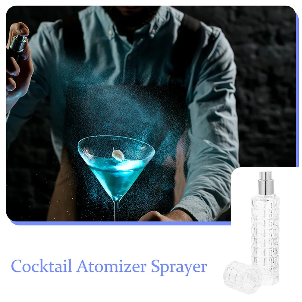 2 قطعة زجاجة رذاذ فارغة من الزجاج الكريستالي متعددة الأغراض رذاذ مر عطر الزيوت العطرية سهلة الاستخدام #6