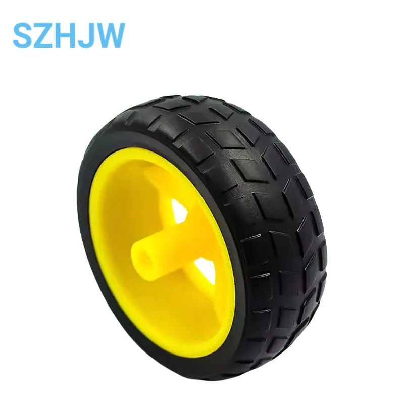 2Pcs Rubber Wheels/Robot/Tracking Car Accessories Smart Car Tire Chassis Wheels 40G