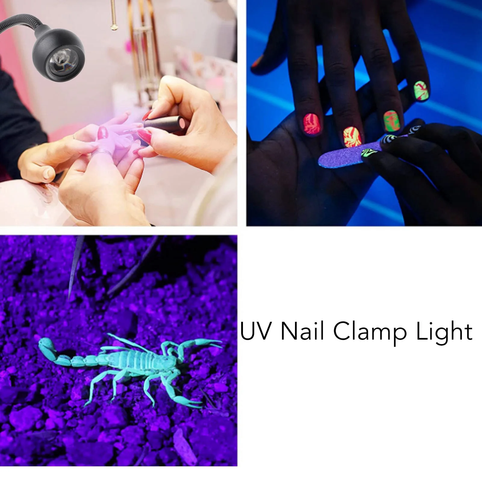 Mini nagel UV-lamp Draagbare mini nagel UV-lamp 360 graden aanpassing Nagel zwanenhalslamp