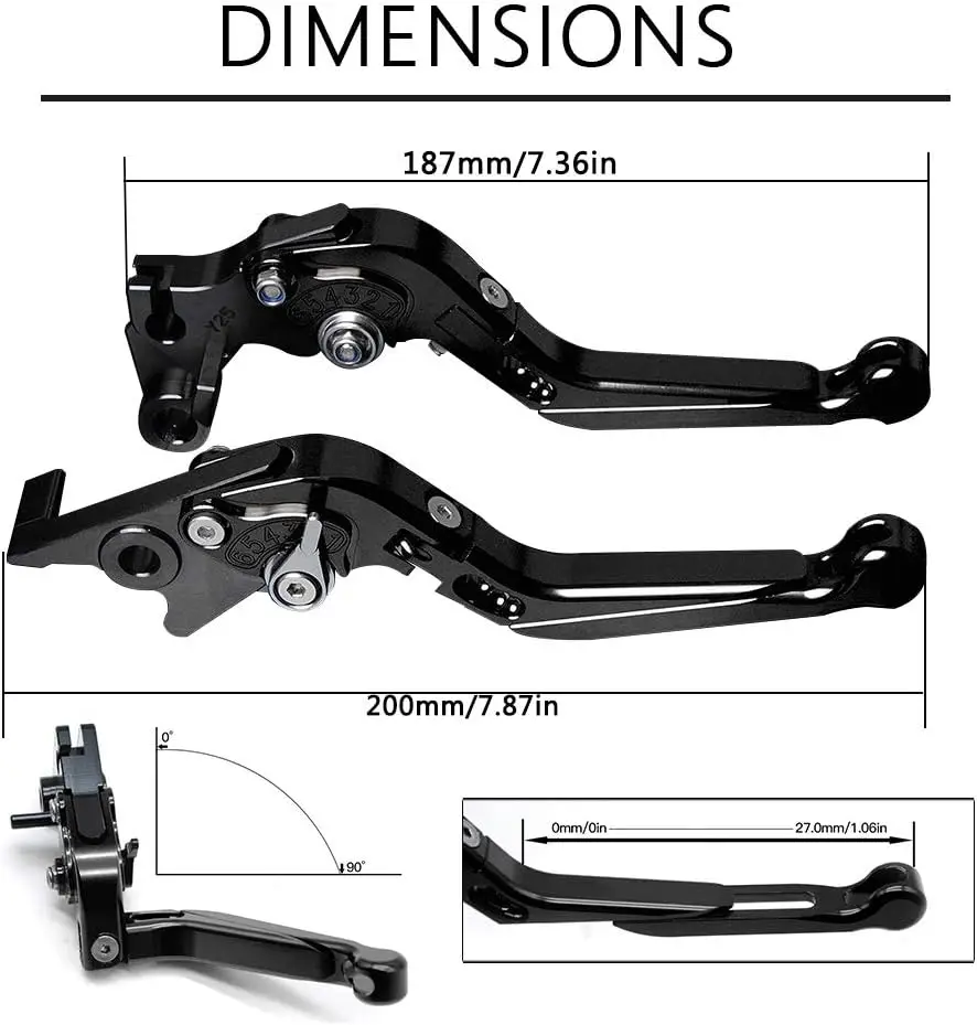 YZFR3 2022 2023 for YAMAHA YZF R3 2015 2016 2017 2018 2019 2020 2021 YZF-R3 Motorcycle Adjustable Brakes Clutch Lever Handle Bar