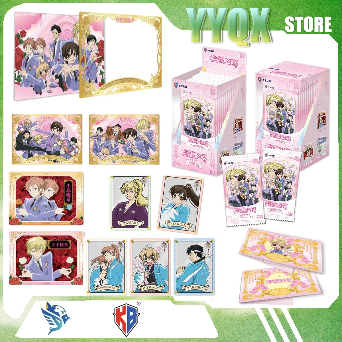 

KABAO 2026 NEW Ouran High School Host Club Collection Card Periphery Cartoon Cartoon Cute Movie Surprise Gift Like Trendy Toys