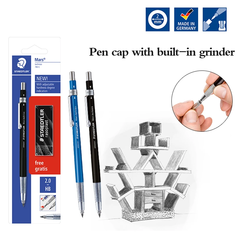 STAEDTLER Mechanical Pencil 780C/788C Anime Engineering Drafting Design Manga 2.0mm Premium Drawing Pencil Stationery Supplies