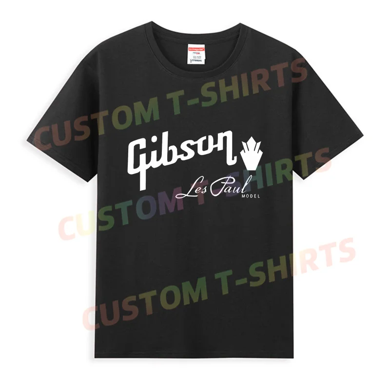 

2024 Men T Shirt Casual New Gibson Les Paul Logo T-shirt Graphic Oversized Breathable Comfortable Streetwear S-3XL Cool Tee