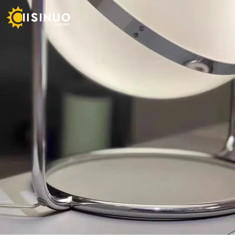 Bauhaus Floor Lamp Industrial Steel & Glass Standing Lamps with Wireless Charging Base Luxury Sculptural Decora for Studio Lobby