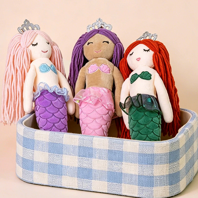1PC 30CM Cute Fluffy Mermaid Plush Toys Different Style Role-playing Soft For Children Game Gift Home Decor Companion Sleeping