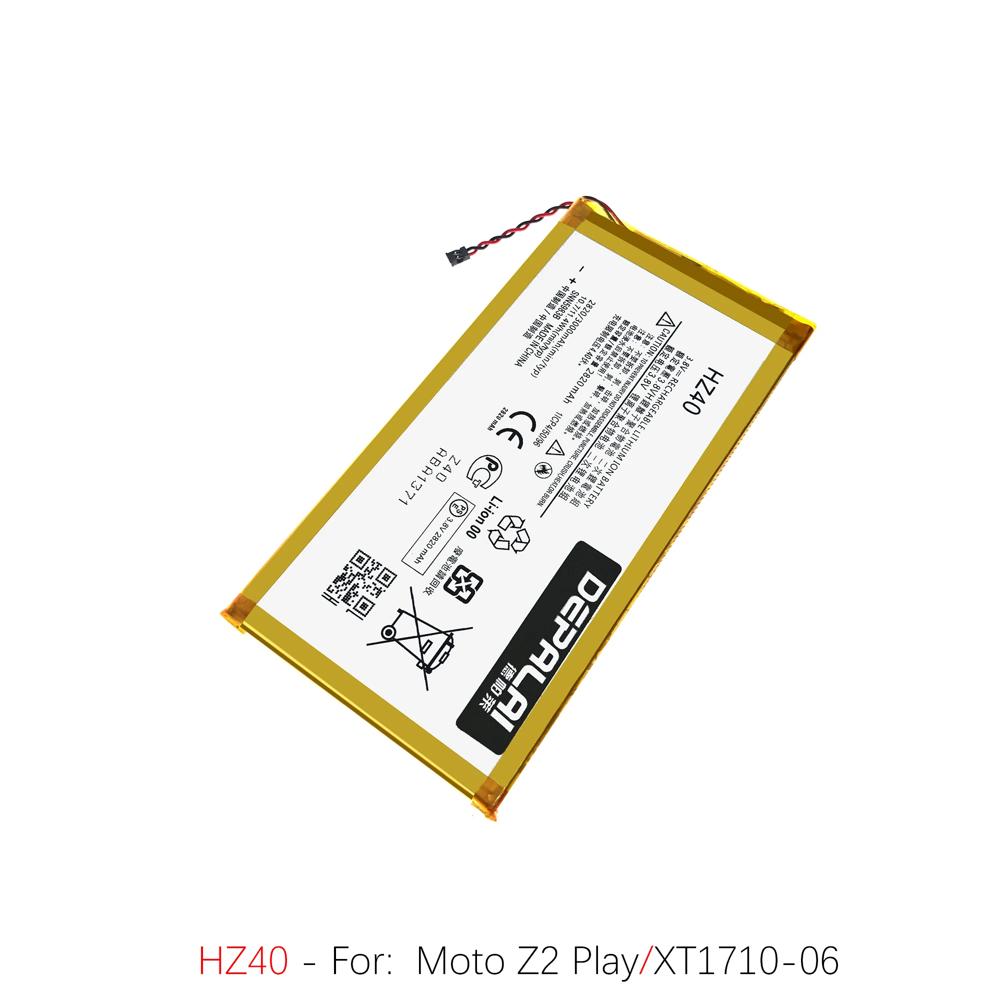 HZ40 JE40 JS40 KZ40 Battery For Motorola Z2 Play Z3 Z3Play Z4 XT1710 XT1929 XT1980 Batteries Rechargeable Battery