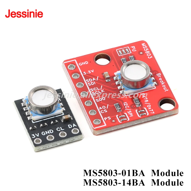 5pcs/1pc MS5803 MS5803-01BA MS5803-14BA High Precision Fluid Liquid Gas Pressure Height Sensor Module Waterproof IIC I2C/SPI
