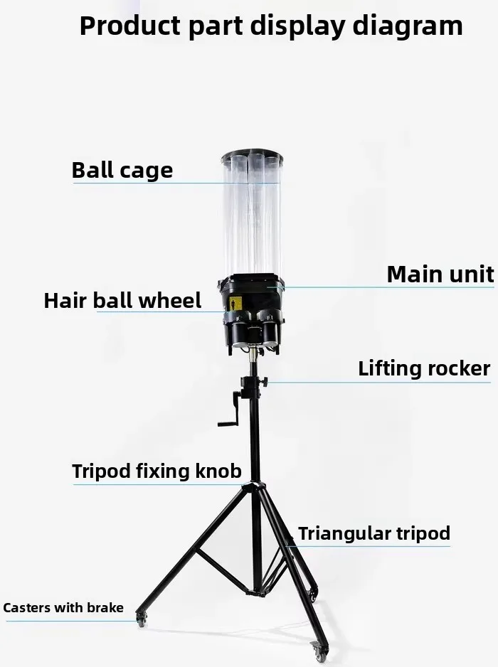 

Left and right swing head 3 badminton serve machine, rechargeable badminton serve trainer