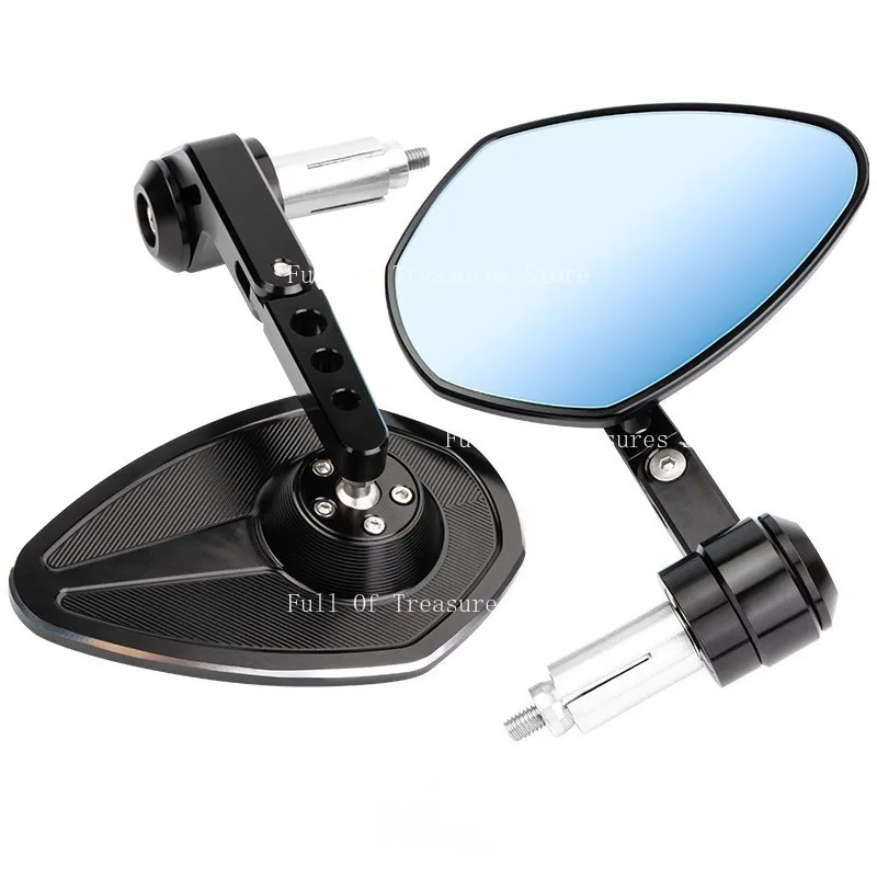

Универсальное зеркало на руль мотоцикла, электрического велосипеда, модифицированное ретро-зеркало для скутера, зеркало заднего вида из алюминиевого сплава с ЧПУ