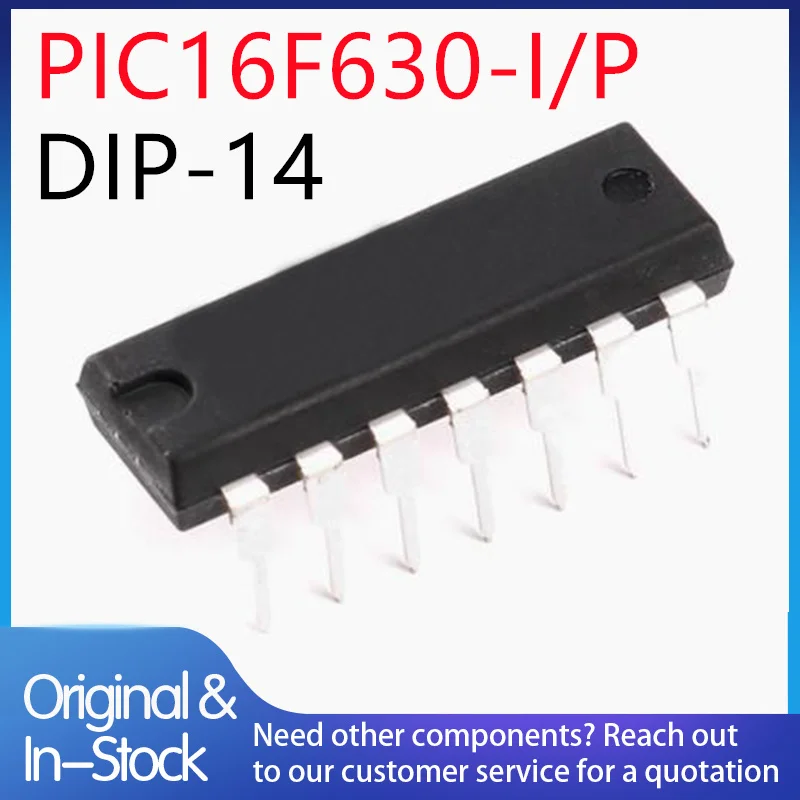 (5piece)100% New PIC16F630-I/P PIC16F630-IP PIC16F630-I PIC16F630 DIP-14