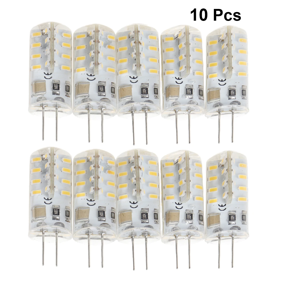 

10pcs G4 Led Light Bulb 2.5W 220V Smd 3014 36Leds Warm White 3000-3500K 360° Beam Angle Energy Saving Long Lifespan For Kitchen
