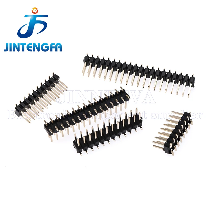 20PCS 2.0mm SMD Male Pin Header PCB Connector 2× 2P 3P 4P 5P 6P 7P 8P 10P 12P 15P 20P 80P 40Pin Double Row Vertical 2*40P 2MM
