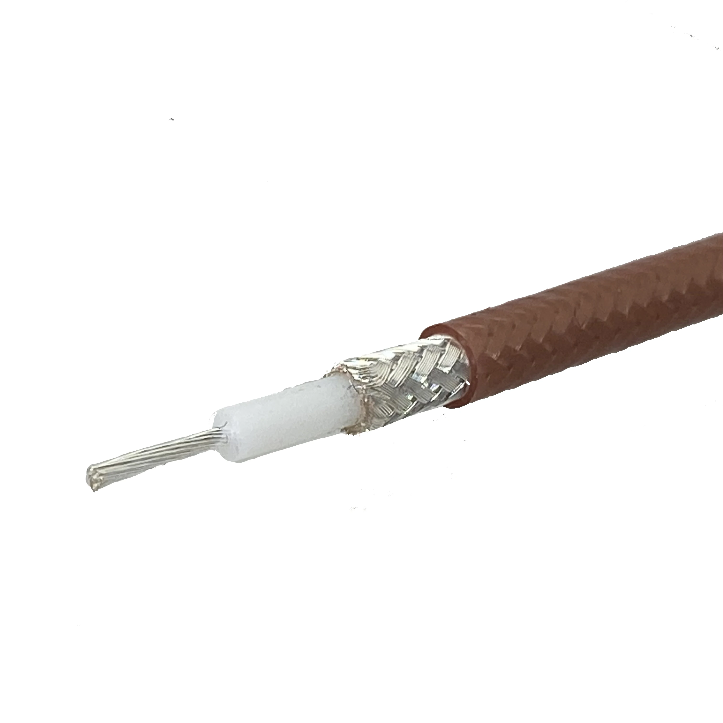 RG400 Double Shielded RF Coaxial Cable Connector 5mm 50ohm Coax Transceiver Pigtail Wire Cables Terminals 1M~30M