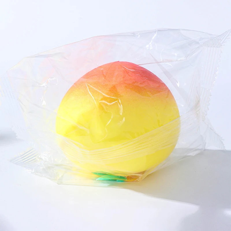 Pêssego anti-stress brinquedos lento subindo frutas espremer brinquedo engraçado alívio do estresse reduzir a pressão prop pêssego alívio do estresse brinquedos