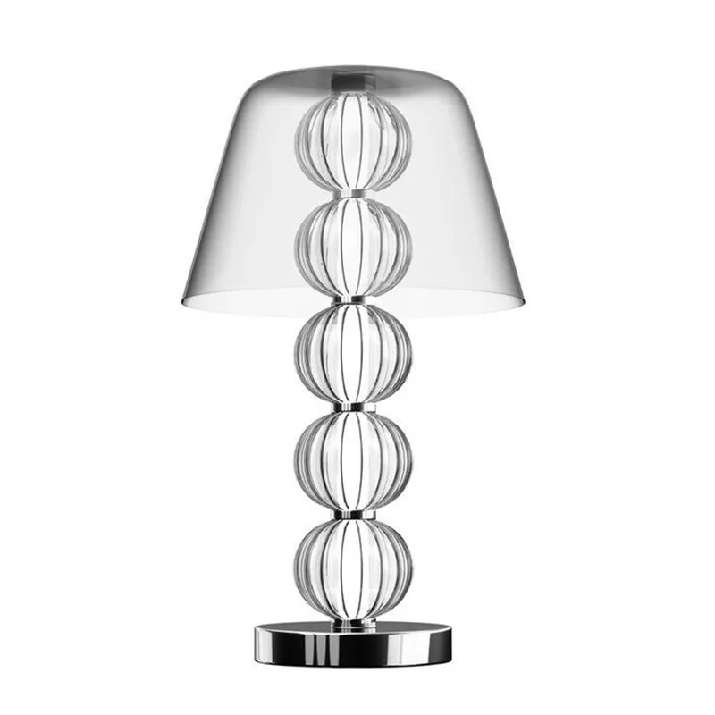 Glass table lamp, light luxury, designer living room, sofaside bedroom, creative bedside lamp, art decorative lamp