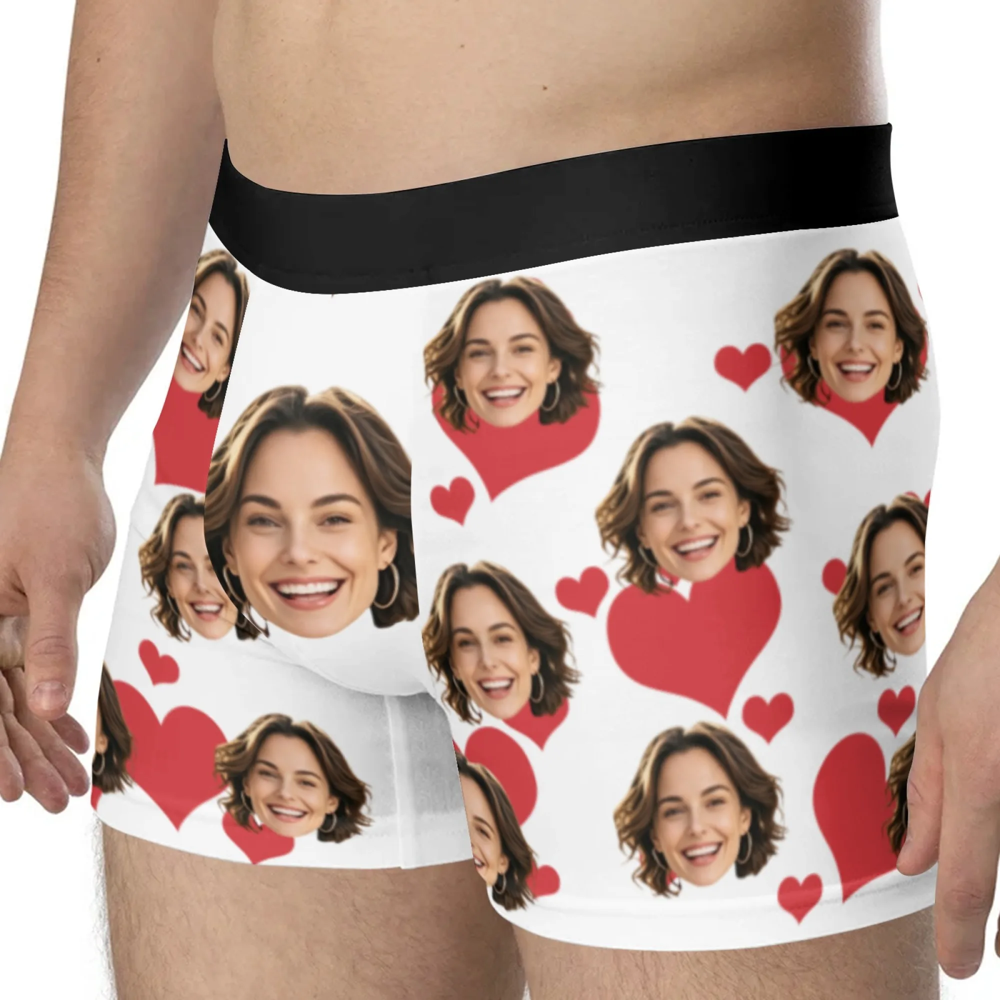 Personalized Face Photo Underwear Custom Boxer Briefs Custom Men Valentine's Day Gift For Husband Anniversary Gift for Dad