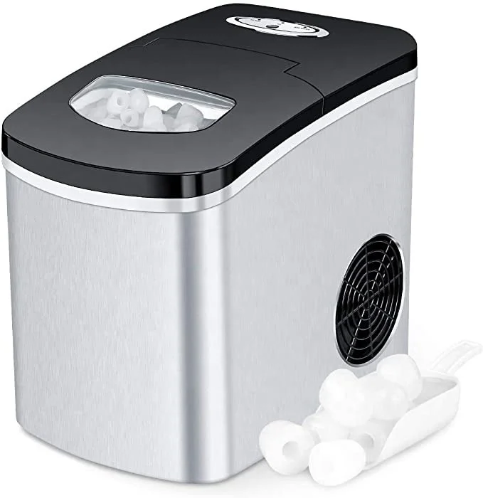 12-15kgs stainless steel 1.7L tank 600g storage Household Use bullet shape ice maker for home office