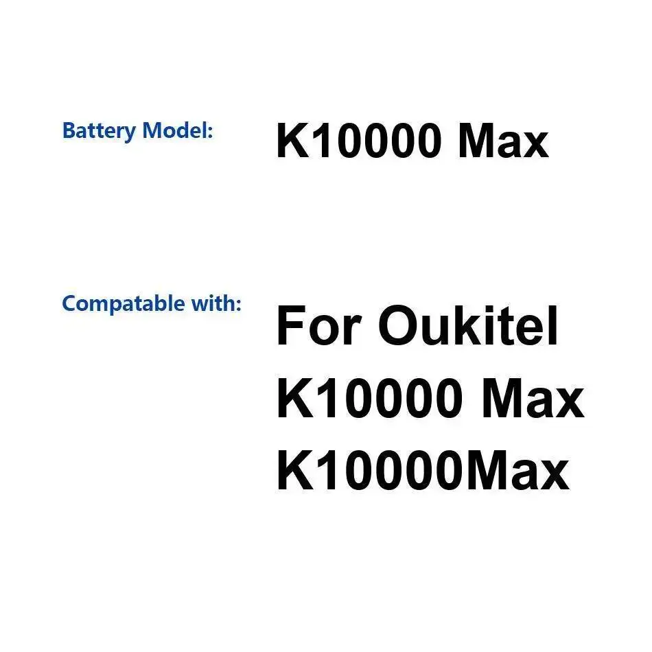 

Долговечный аккумулятор мобильного телефона 10000 мАч для Oukitel K10000 Max