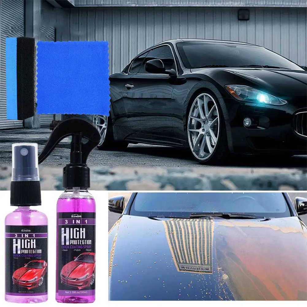 

30/100ml Car Ceramic Coating Spray Auto Nano Ceramic Coating Polishing Spraying Wax Car Paint Scratch Repair Remover Clean Agent