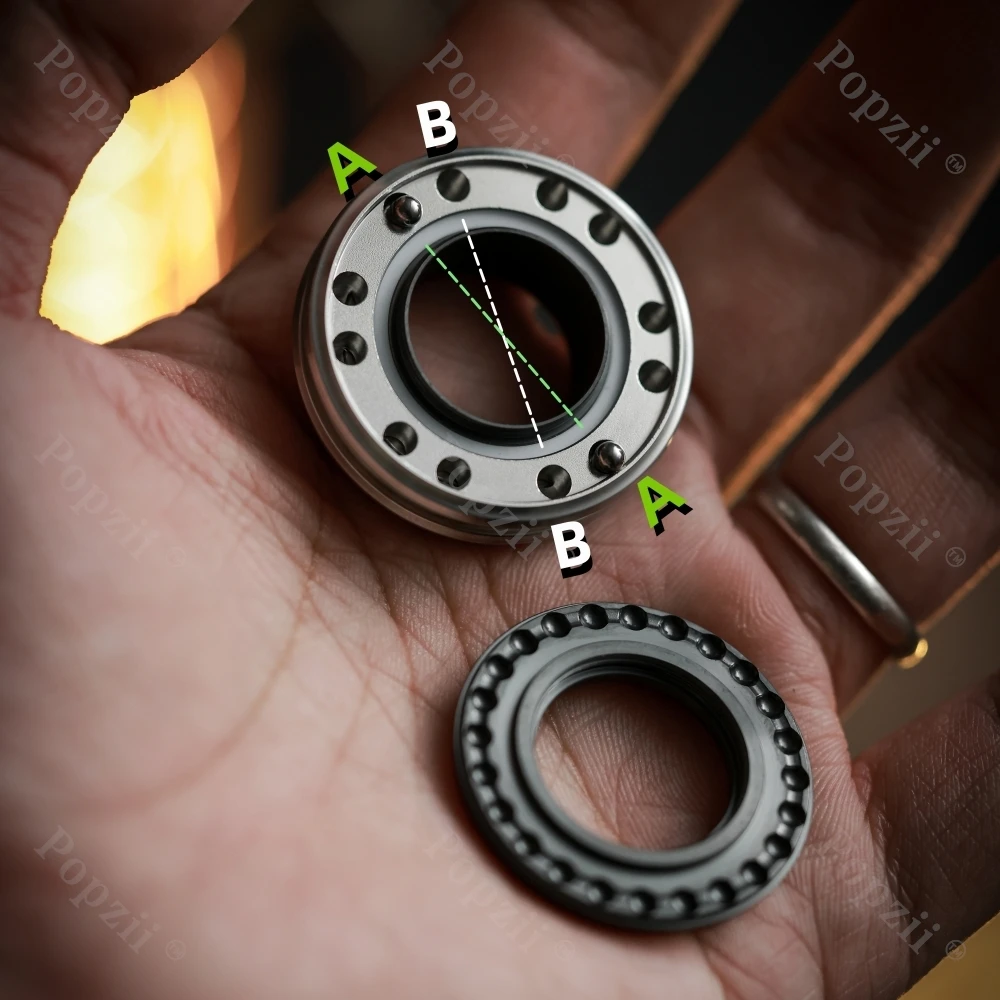 ACEdc anneau mécanique Fidget Spinner bout des doigts Gyro Fidgeting jouets jouets sensoriels pour adultes anneau à pression rotatif jouets d'anxiété