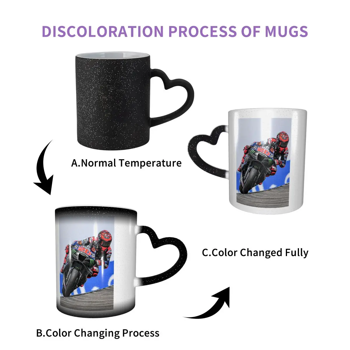Fabio Quartararo French Motorcycle Racer Mug Funny Ceramic Coffee Cups Tea Mugs Milk Cup Drinkware Gifts for Woman Man
