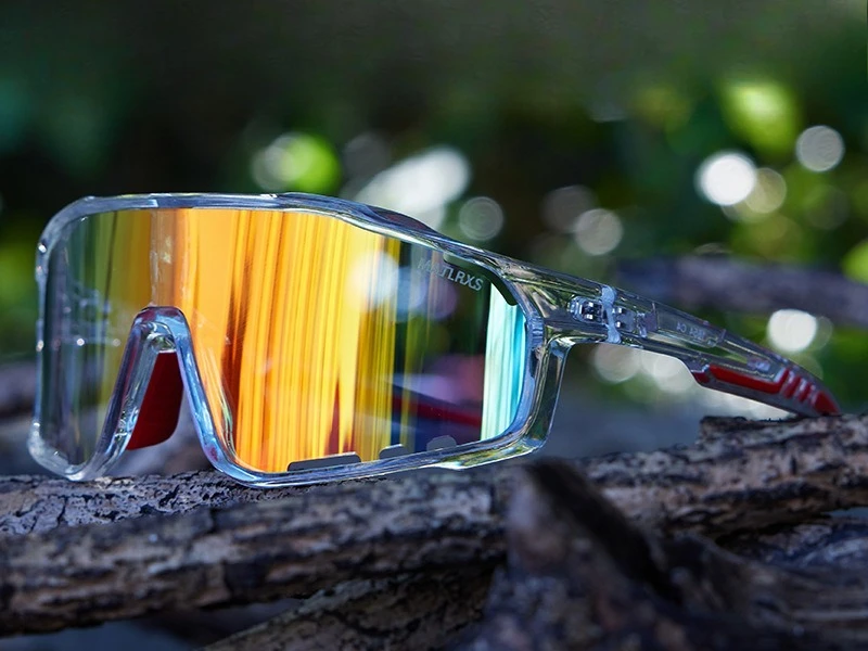 

Унисекс фотохромные спортивные солнцезащитные очки - Увеличенные велосипедные очки с защитой от УФ400 для активного отдыха на природе