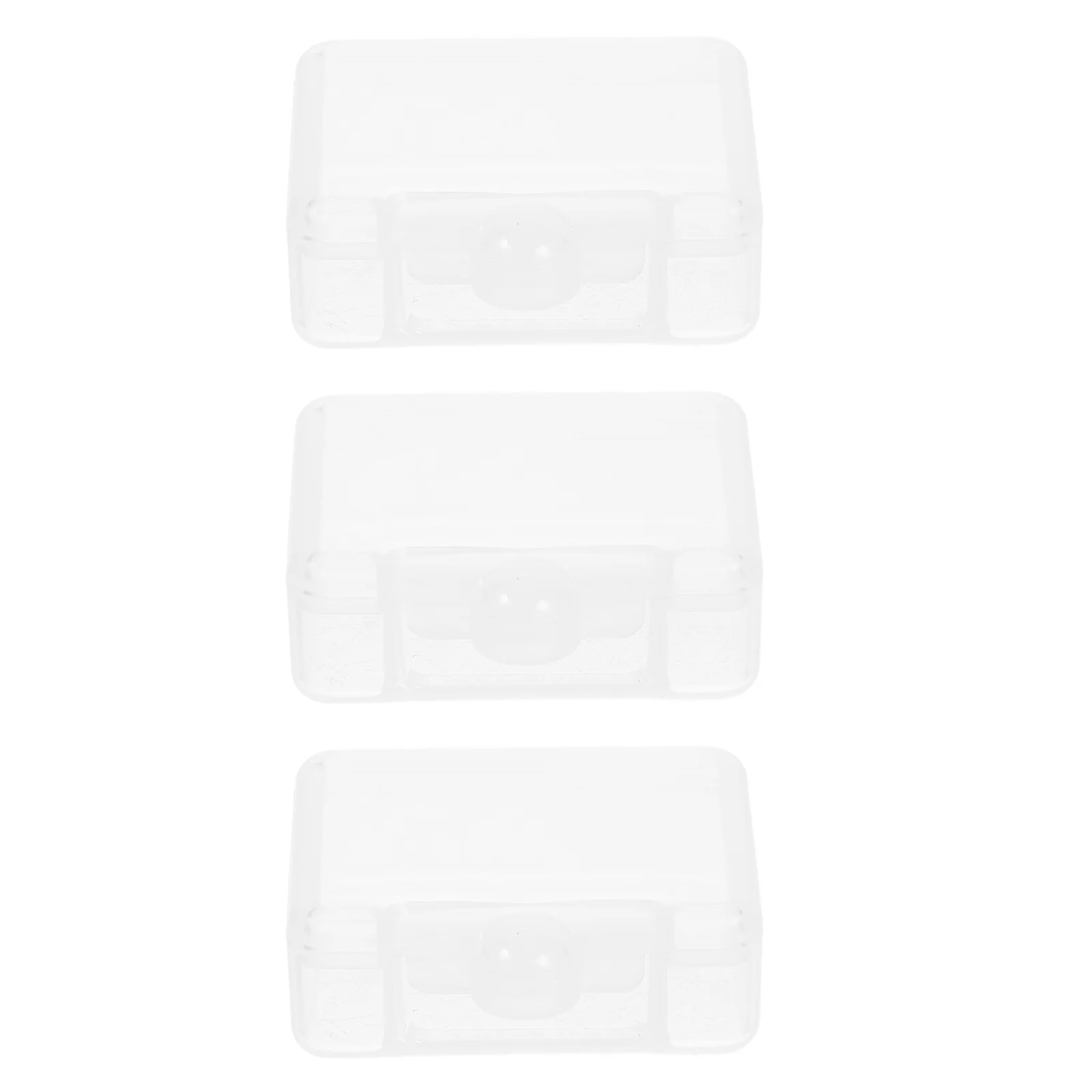 

3pcs Storage Box Set Compact Craft Organizer Transparent Lid Bead Button Jewelry Storage Small Clear Containers Wear-Resistant