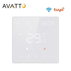 AVATTO Tuya HD LED Display WiFi Smart Thermostat for Electric floor Heating, Water/Gas Boiler Voice for alexa Alice Google Home