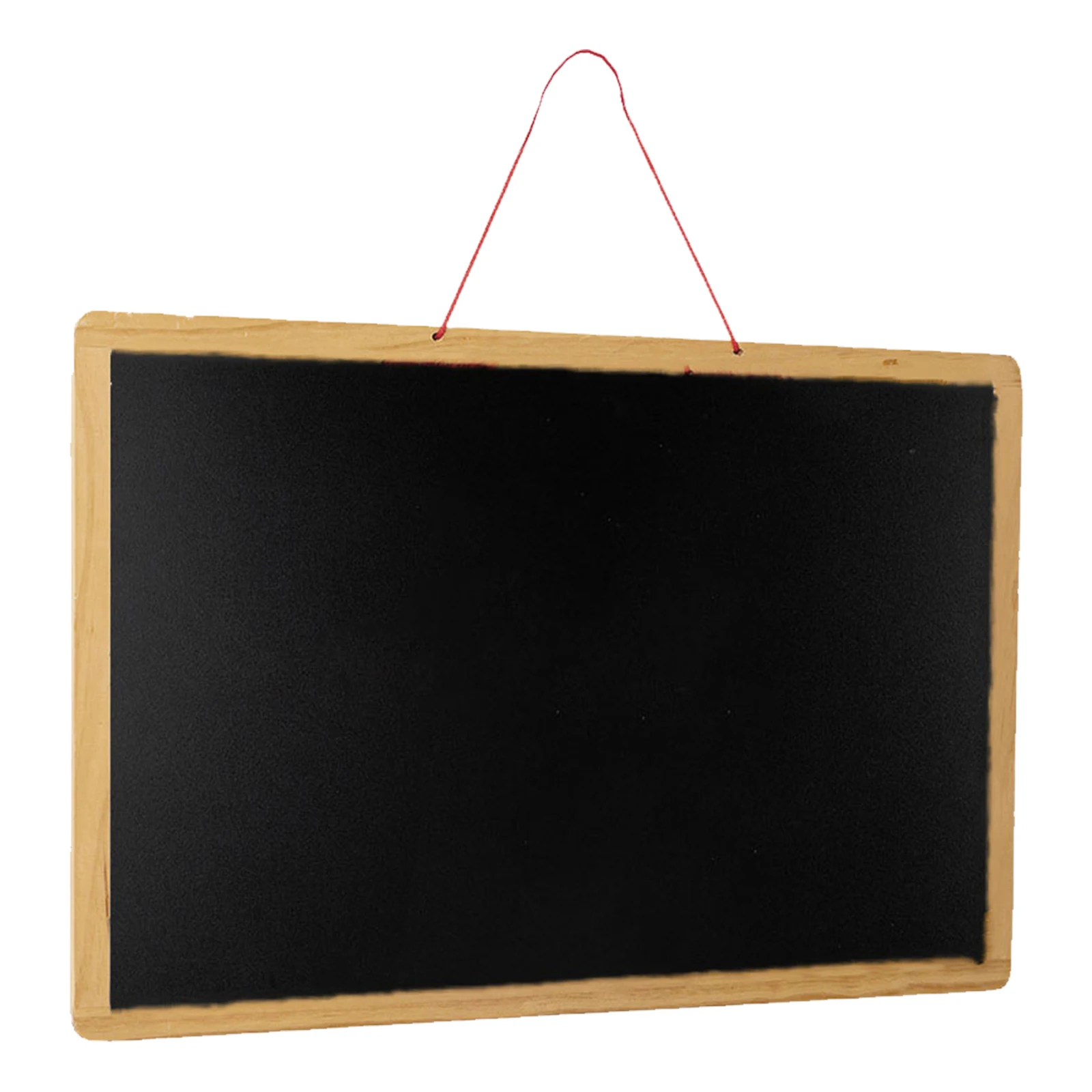 1Pcs Black White Magnetic Wooden Chalkboard Double-Sided Hanging Message Board Reusable Creative Writing Board for Home