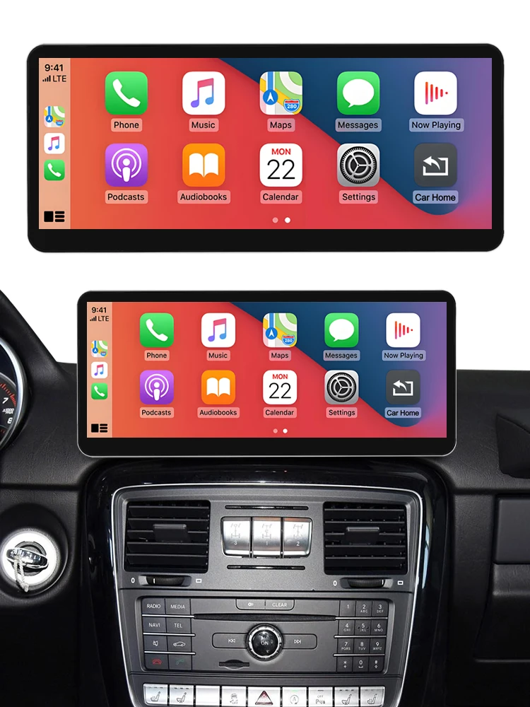 12,3 Zoll ultradünnes Touchscreen-Autoradio für Mercedes Benz G-Klasse W463 2013-2018 mit Android Auto und kabellosem CarPlay