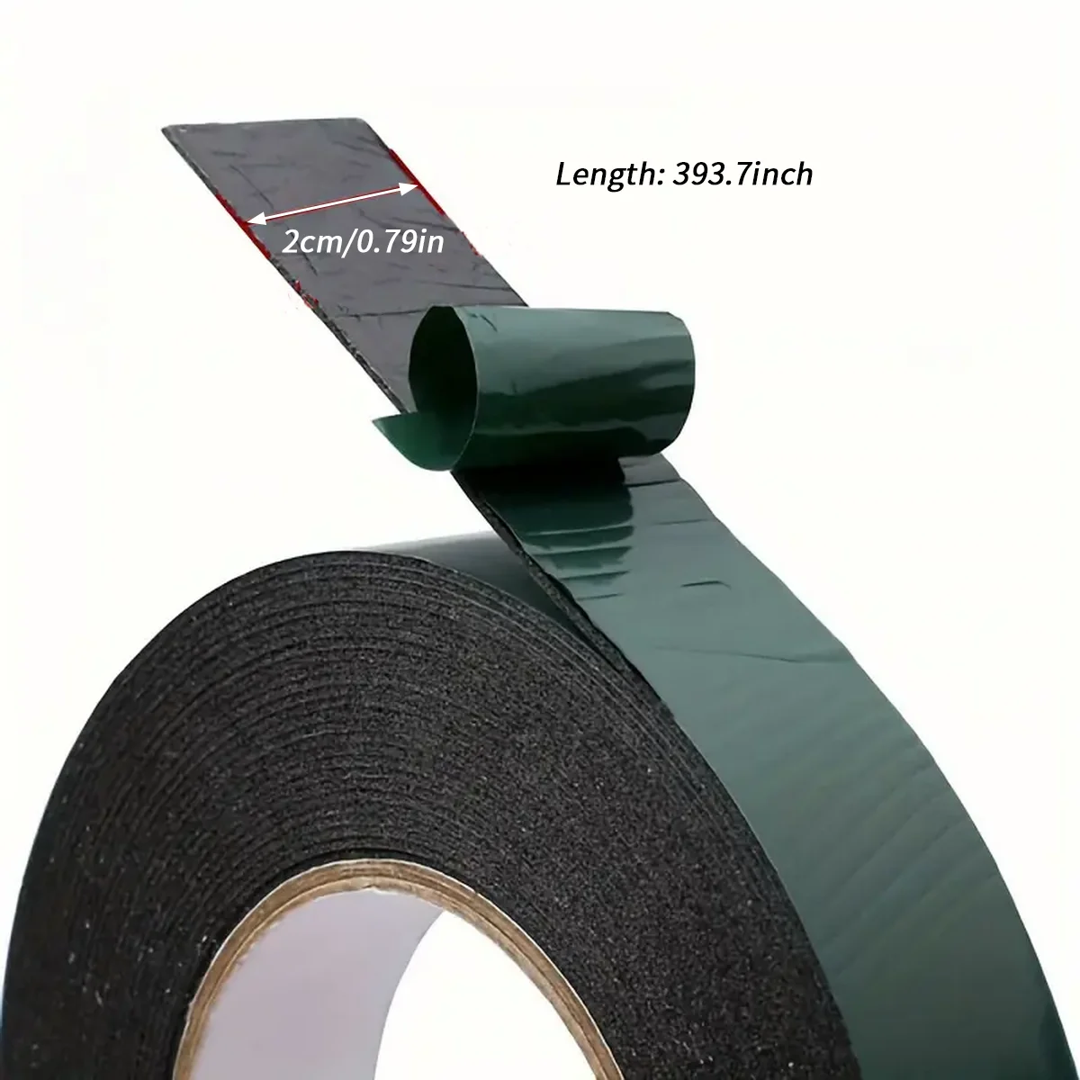 Generic High Density Foam Insulation Tape, New Roll Black Super Strong Sticky Waterproof Adhesive Double Sided Foam Tape