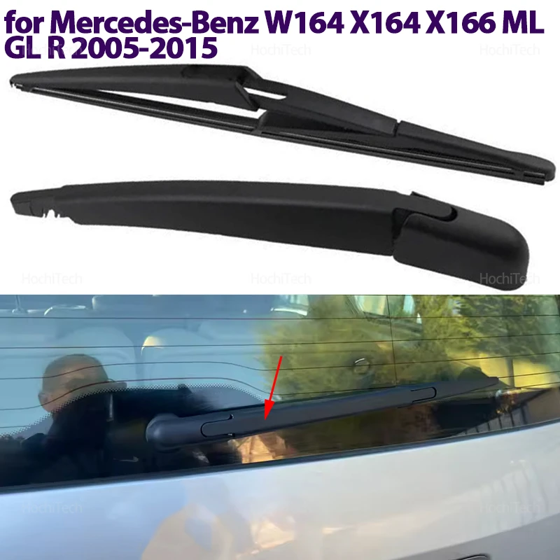 Für Mercedes-Benz W164 X164 X166 ML GL R 05-15 A1648200844 Hinten Wischer Arm Klinge Windschutzscheibe Windschutz Heckklappe fenster Regen Pinsel