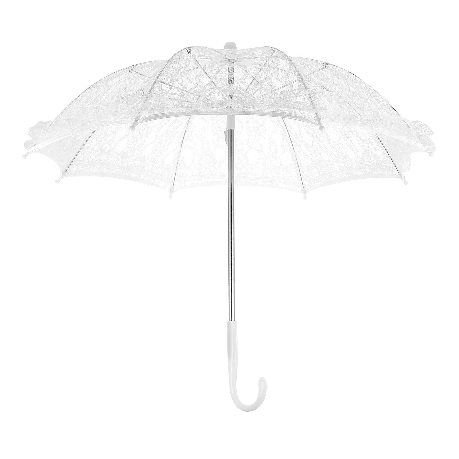 

Lace Parasol Mini Dance Decorative Umbrella Children Photography Prop White Kids
