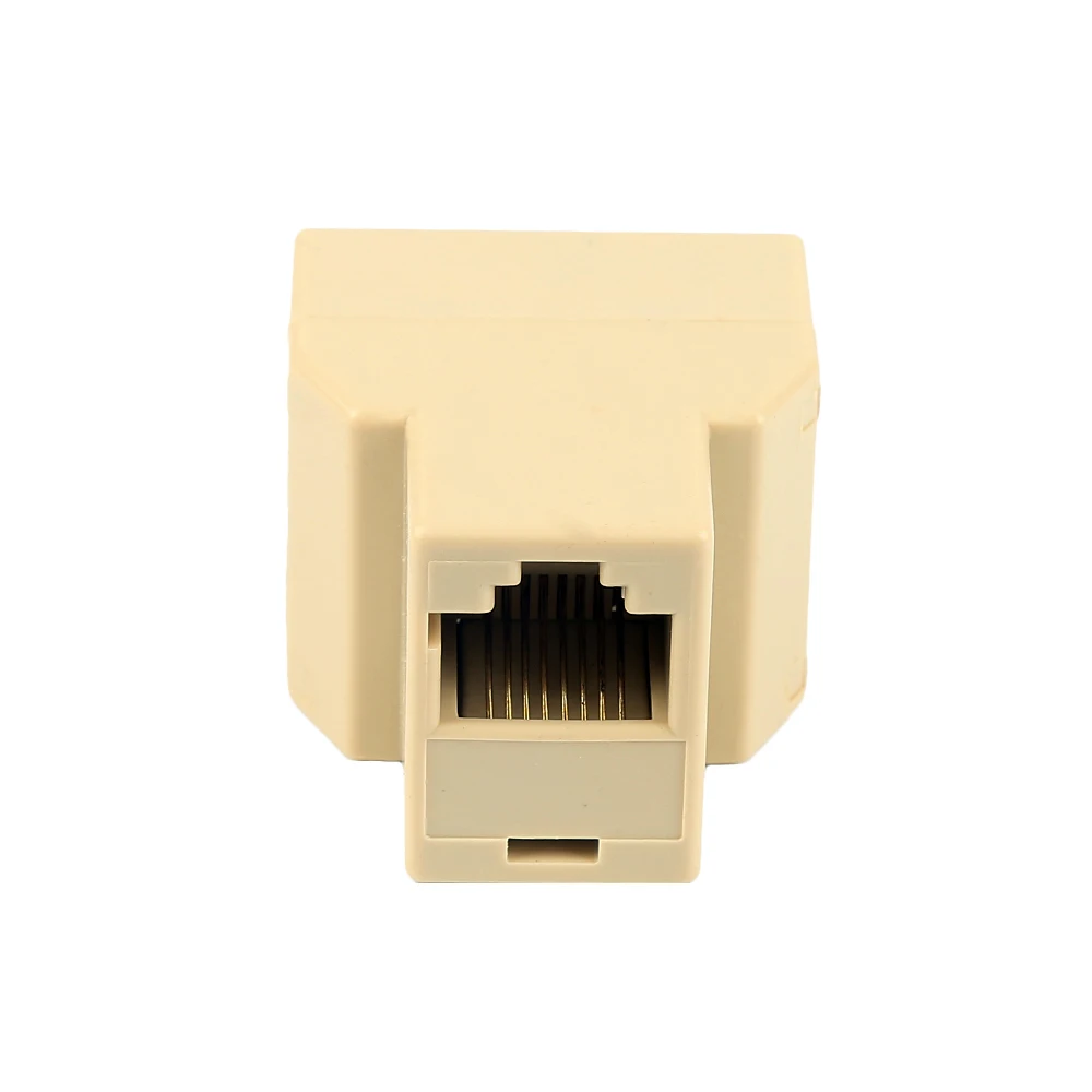 Splitter 1 To 2 Ways RJ45 Female Splitter LAN Ethernet Network Connector Extender Adapter Plug Connector Adapter