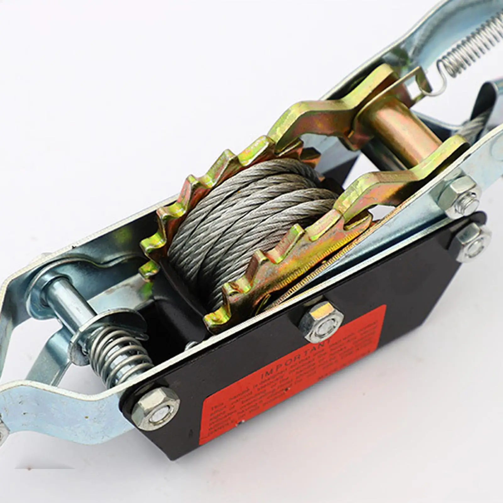 Cable Wrench Puller Manual Double Hook Tightener Double Hook Cable Ratchet Tensioner For Pulling Crimping Garden Bailing