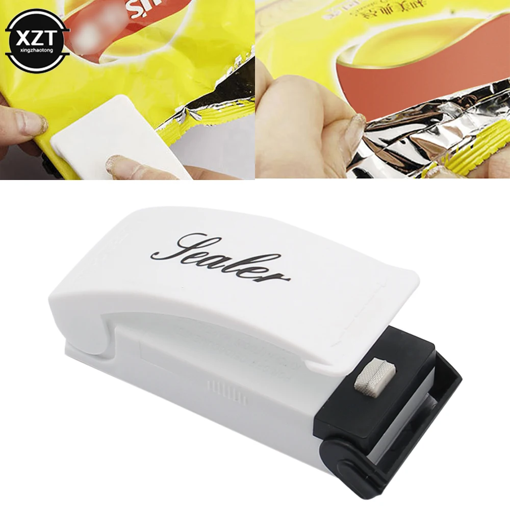 Mini Heat Bag Sealing Machine Package Sealer Bags Thermal Plastic Food Bag Closure Portable Sealer Food Packing Kitchen Gadgets