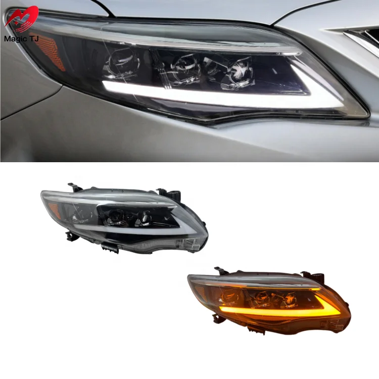 LED Headlight Assembly for Toyota for Corolla 2011-2013 Water-Turn Signal Lens Day Running Light 6000k Upgrade Modification