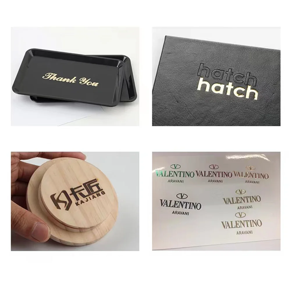 WT-90DS Hot Foil Stamping Machine Leather Wood Paper Branding Custom Logo Embossing Tools DIY Gift Free Hot Foil Paper