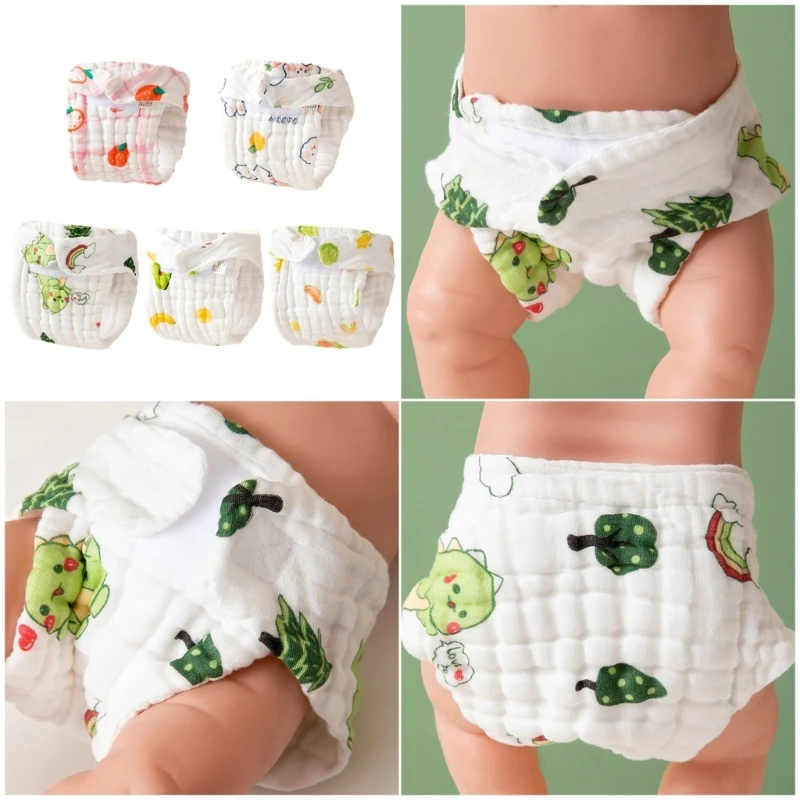 

Newborns Cotton Gauze Diapers Set, 3pcs/5pcs Gentle On Skin Feature Highly Absorbent for Home or Travel Daily Use 24BE