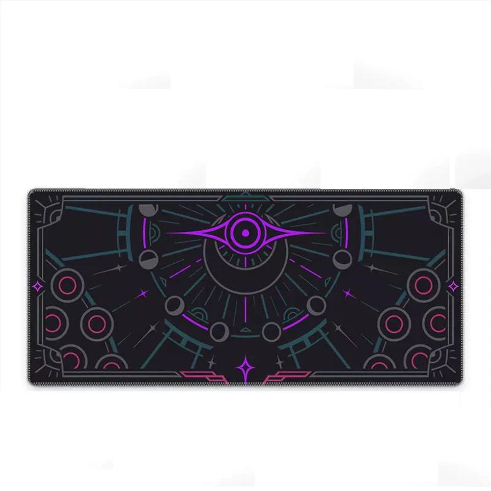 Purple Ancient Greek God Eye Gaming Mouse Pad Laptop Keyboard Desk Pad Non-slip Base Suitable for Computer Games and Office