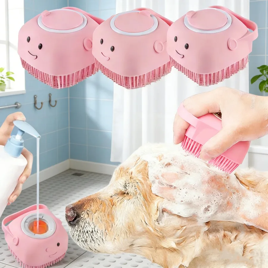 Pet Bath Gloves for Dogs & Cats, Soft Silicone Massage Brush Gloves for Grooming, Bathing & Fur Cleaning - Image 5