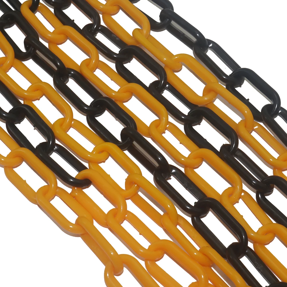 1 Pcs 25m Plastic Warning Chain Road Warning Block Barrier Chain Traffic Crowd Parking Control Protection Accessories