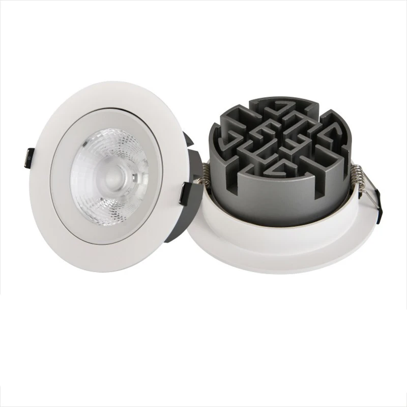 Luz LED empotrada para dormitorio, lámpara de techo de 3 colores, regulable, 7W, 9W, 12W, 220V