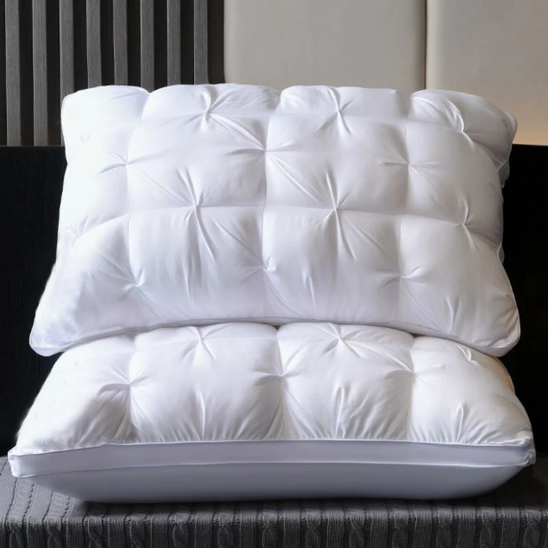 1PC  Luxury Pillow for Bed Sleeping, Supportive Breathable Down Alternative Gusseted Pillow for Side Stomach or Back Sleepers