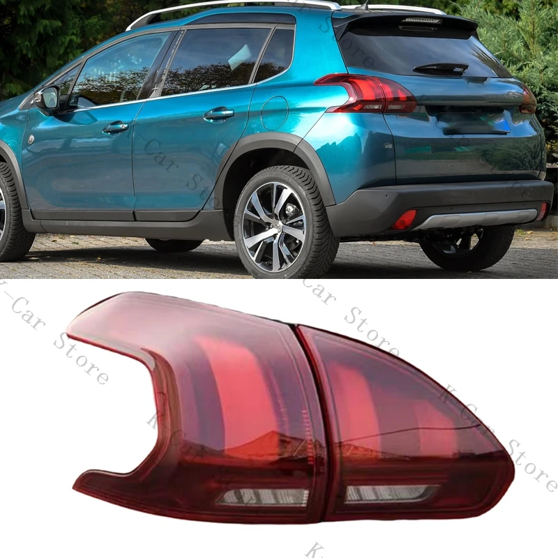 

For Peugeot 2008 2018 LED Tail Light Signal Lamp Warning Brake Light Rear Bumper Light Car Accessories