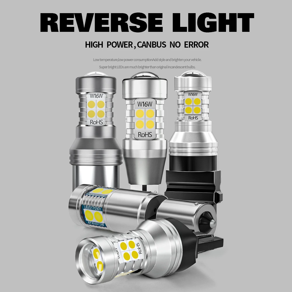 Luz reversa LED para Porsche Boxster, Lâmpada Backup Acessórios, 2000, 2001, 2002, 2003, 2004, 2005, 2006, 2007, 2pcs