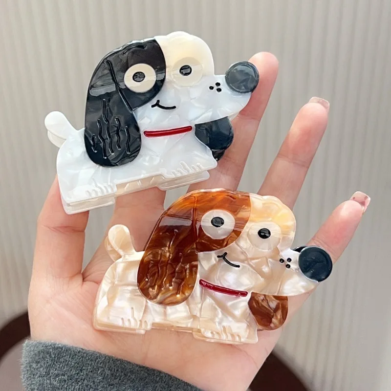 

1pcs Cute Dog Hair Claw Women Adorable Playful Trendy Whimsical Accessory Stylish Sweet Girls New Headwear Daily Casual Outfits